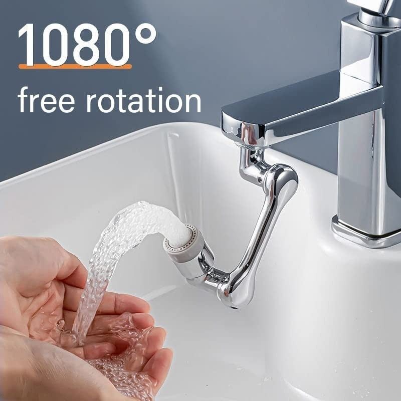 Universal Splash Filter Faucet 1080-Degree Big Angle Swivel Splash Filter Faucet Aerator Bathroom Faucet Water Filter