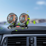 Car Fan Long Neck Double Head Adjustable V Fan For Summer –Car Dashboard Double Heads Fast Fan 5v USB