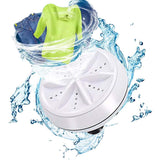 Mini Personal Rotary Washing Machine, Portable Ultrasonic Turbine Technology, USB Rechargeable Mini Washing Machine Personal Laundry Washer Travel Accessories