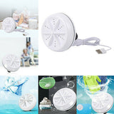 Mini Personal Rotary Washing Machine, Portable Ultrasonic Turbine Technology, USB Rechargeable Mini Washing Machine Personal Laundry Washer Travel Accessories