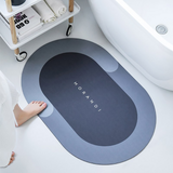 Super Absorbent Bath Mat Quick Drying Bathroom Rug Non-Slip Entrance Doormat Skin Floor Mats