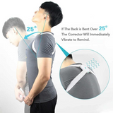 Smart Sensor Corrector High Quality Vibrational Posture Corrector Belt USB Rechargeable and Adjustable Kyphosis Correction Electric Back Brace For Pain Relief