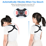 Smart Sensor Corrector High Quality Vibrational Posture Corrector Belt USB Rechargeable and Adjustable Kyphosis Correction Electric Back Brace For Pain Relief