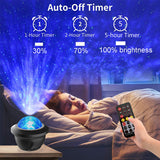 LED Star Galaxy Projector Starry Sky Night Light Built-In Bluetooth-Speaker For Home Bedroom Decoration