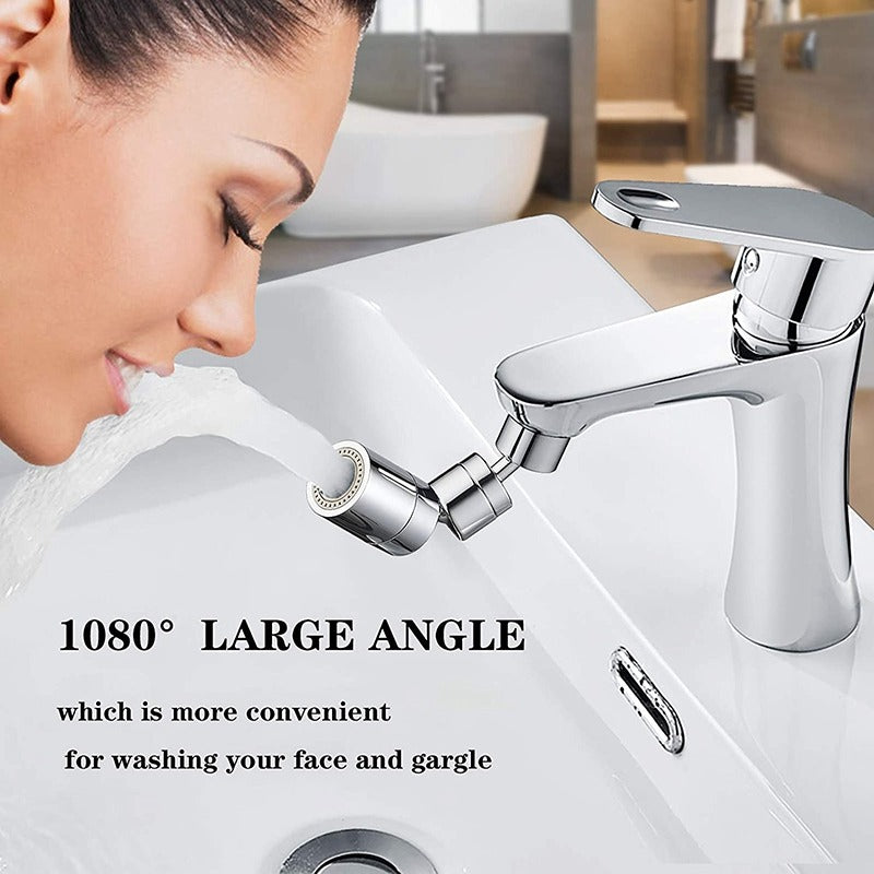 Universal Splash Filter Faucet 1080-Degree Big Angle Swivel Splash Filter Faucet Aerator Bathroom Faucet Water Filter