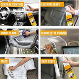 Lemon Scent Car Interior Foam Cleaner Automotive Leather Detergent Strong Anti-aging Cleaning Dashboard