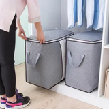 Foldable Storage Bag Organizer Set, Great for Clothes, Blankets, Closets, Bedrooms, and more