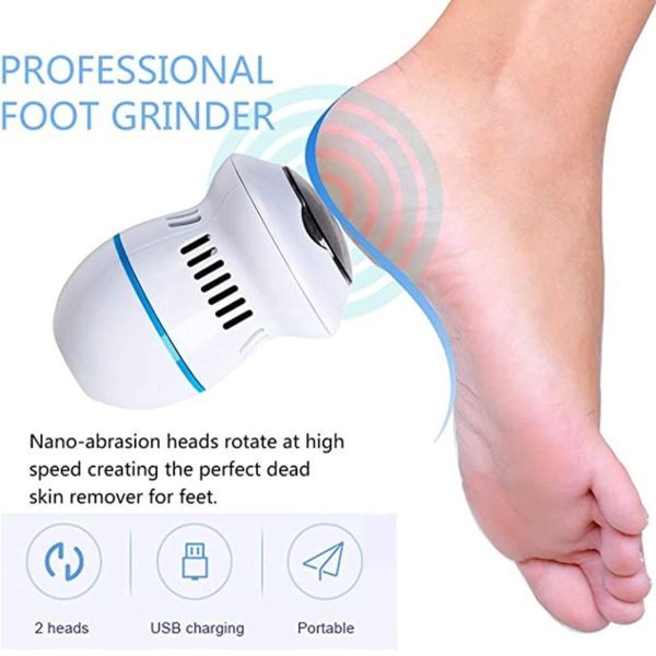 Foot Pedicure Grinder Remover Tools Rechargeable Electric Automatic Polisher