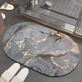 Super Absorbent Bath Mat Quick Drying Bathroom Rug Non-Slip Entrance Doormat Skin Floor Mats