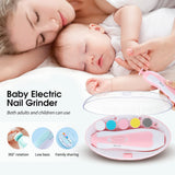 6 in1 Baby Electric Nail Trimmer For Kids - Newborn to Adult Portable Versatile Newborn Toddler Nail Care Clipper Toes Fingernails Care Trimmer Set