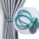 Magnetic Curtain Tieback Tie Backs|  Holdbacks Buckle Clip Strap Magnet Pearl Ball | Curtain Hanging Belts Rods | Straps for Window Decor | Rope Accessories