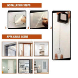 Punch-free Automatic Sensor Door Closer Automatically Close