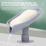 pack of 3 Leaf Shape Soap Box Drain Soap Holder Box Bathroom Shower Soap Holder sponge Storage Plate Tray Bathroom Supplies Bathroom Gadge
