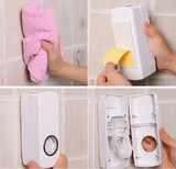 Toothpaste Dispenser Set | Hands Free Toothpaste Dispenser | Toothbrush Holder