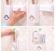 Toothpaste Dispenser Set | Hands Free Toothpaste Dispenser | Toothbrush Holder